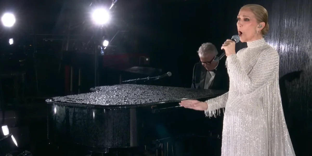 Céline Dion Sings 'Hymne A L'Amour' / Video Screenshot