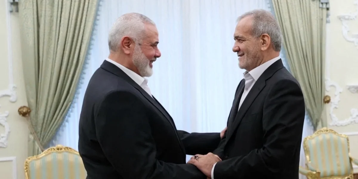 Ismail Haniyeh and Masoud Pezeshkian / Video Screenshot