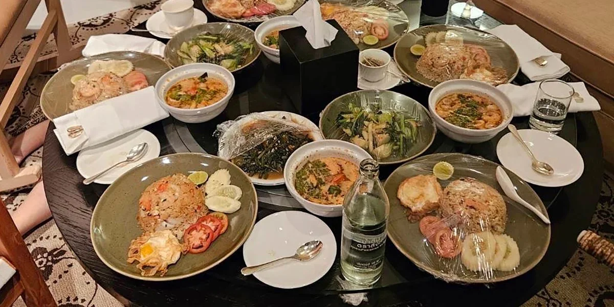 Plates of food left untouched in the hotel room / Royal Thai Police
