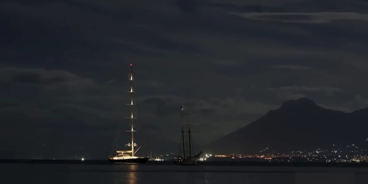 Rescue workers near Porticello, Italy / Video Screenshot