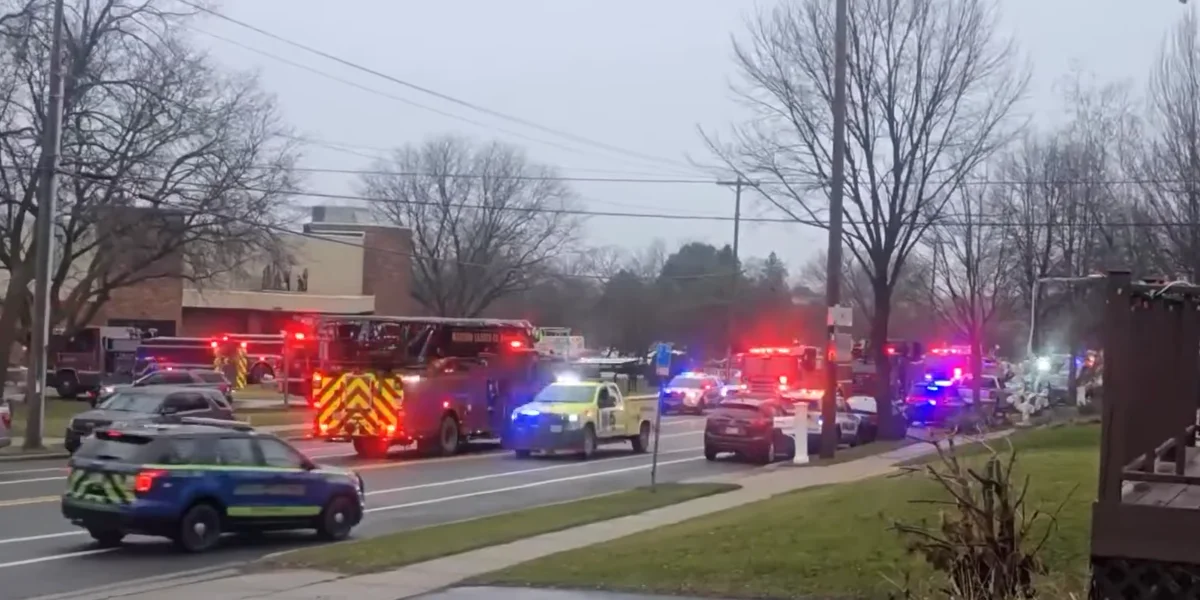 A shooting at the School in Madison, Wisconsin / Video Screenshot