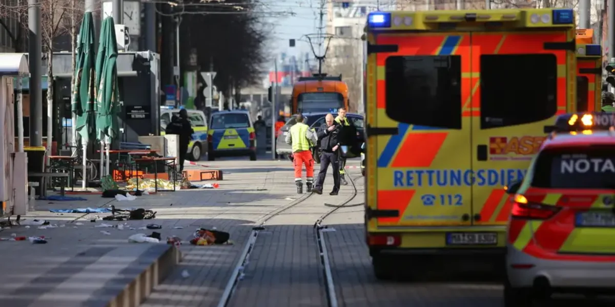 The city center in Mannheim, Germany / Video Screenshot