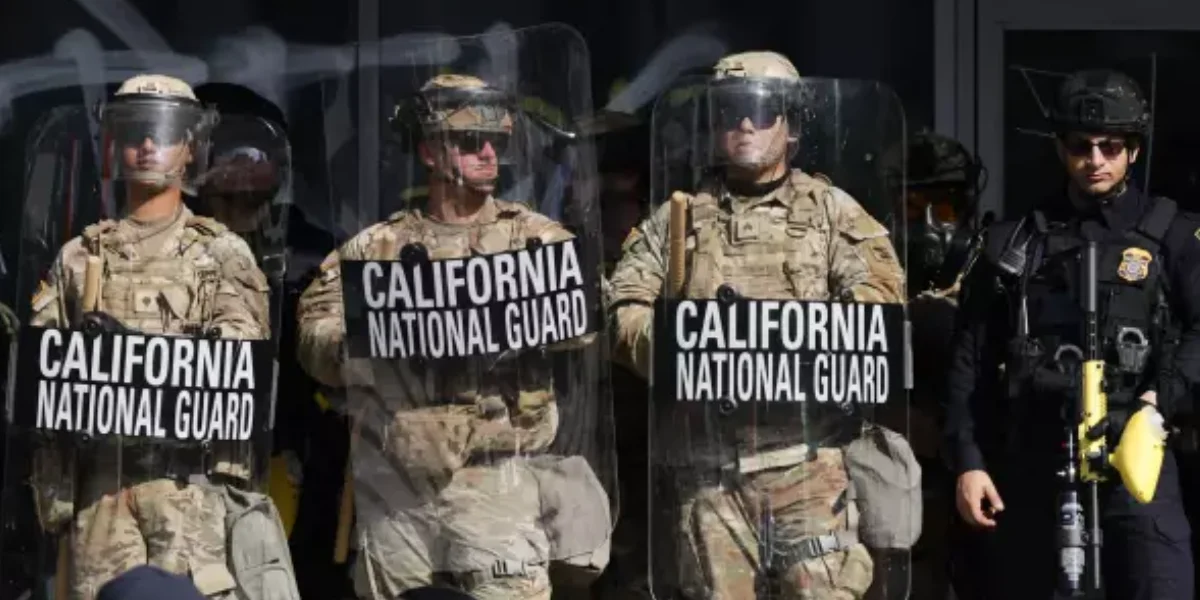 National Guard troop in Los Angeles / Video Screenshot